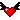 heart with flapping bat wings